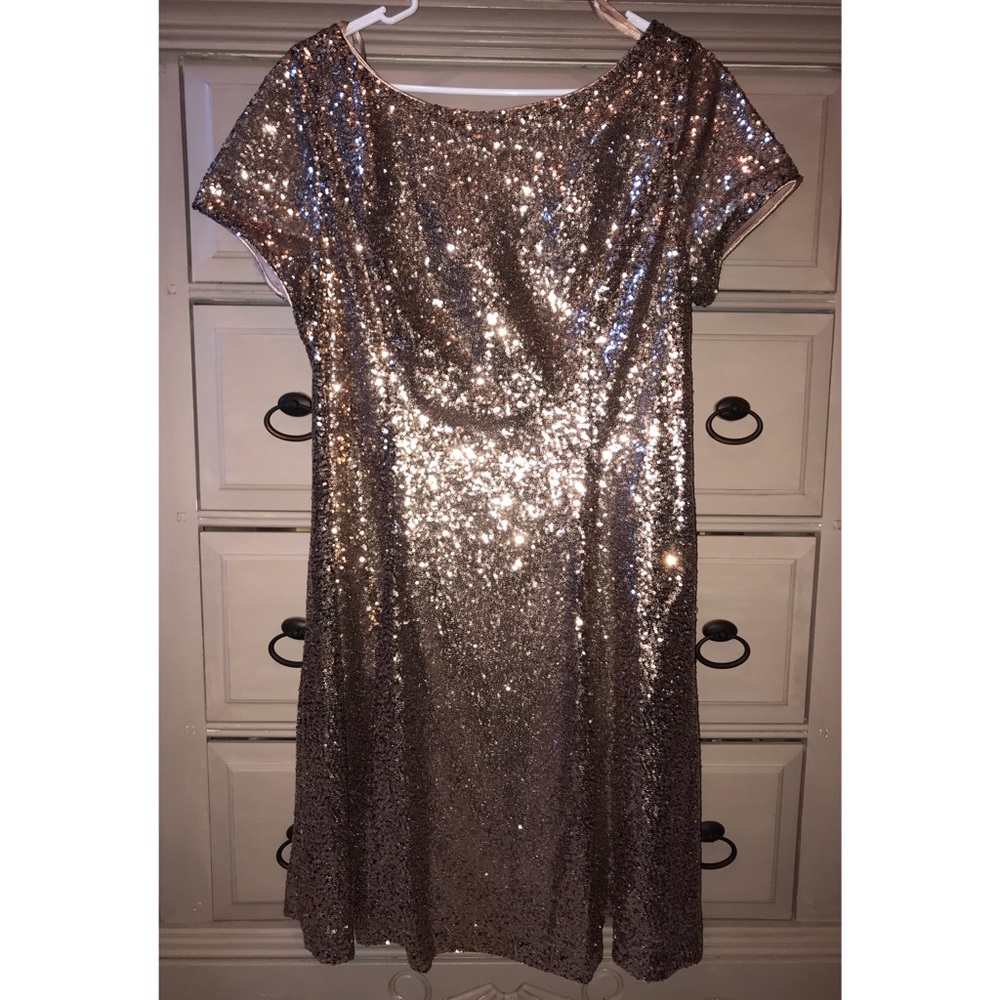 Rose Gold Sequin Dress